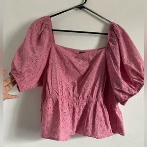 Women pink top